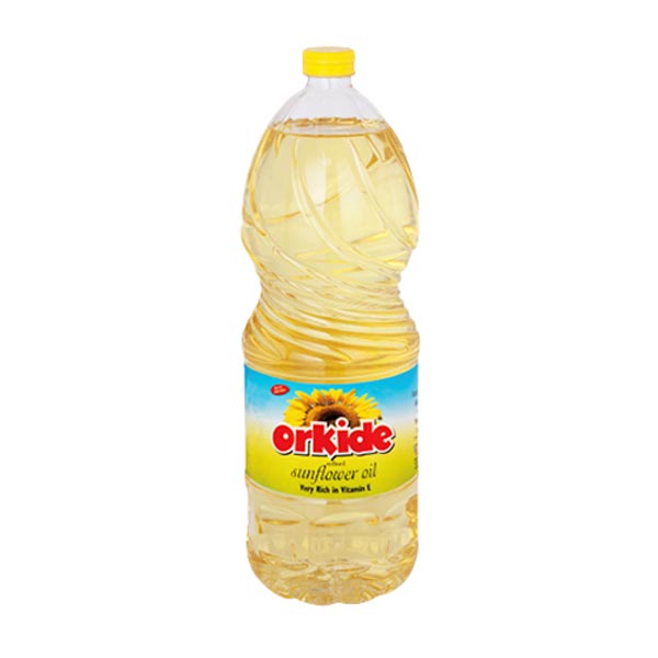 Orkide Refined Sunflower Oil, 2lt x 6, Plastic Bottle - OR02